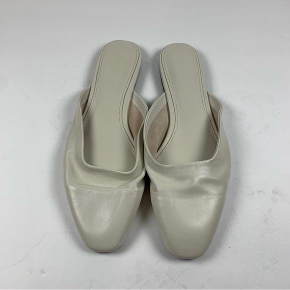 Who What Wear Davidson Mules Flats Ivory Leather Women's Size 9 NWOB 7133 - Picture 3 of 10